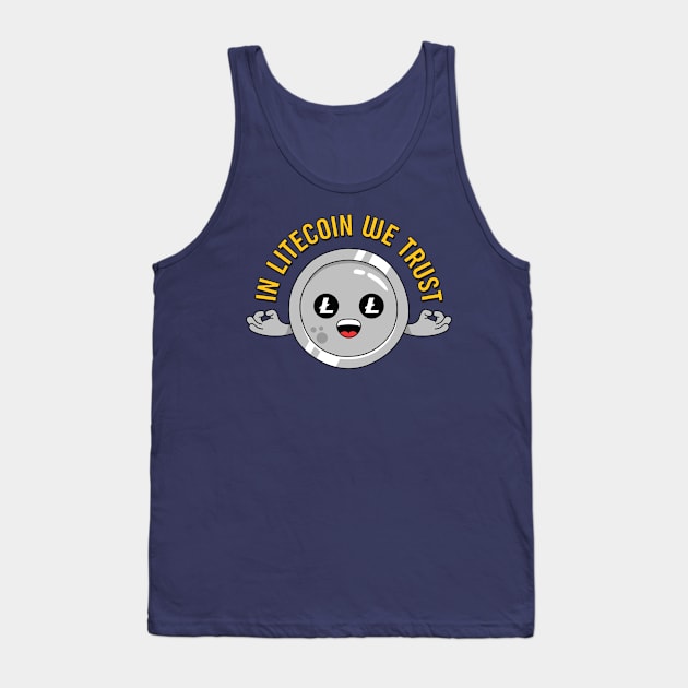 In Litecoin We Trust - for Crypto Traders and Litecoin Miners Tank Top by spacedowl